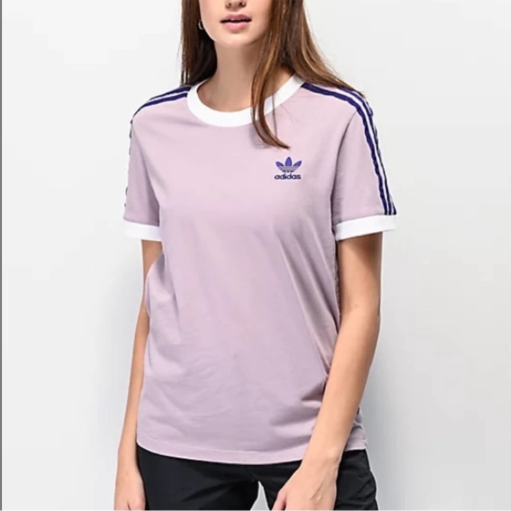 EUC Retro Vintage Adidas Yellow 3 Stripe Top XS - Picture 7 of 7